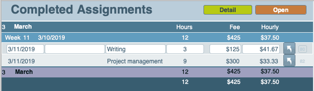 Complete Assignments report in my custom app.