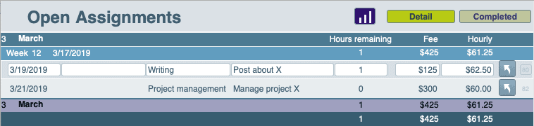Open Assignments report in my custom app.