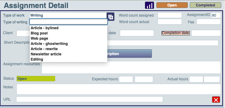 For writing projects, I use additional fields in my custom app.